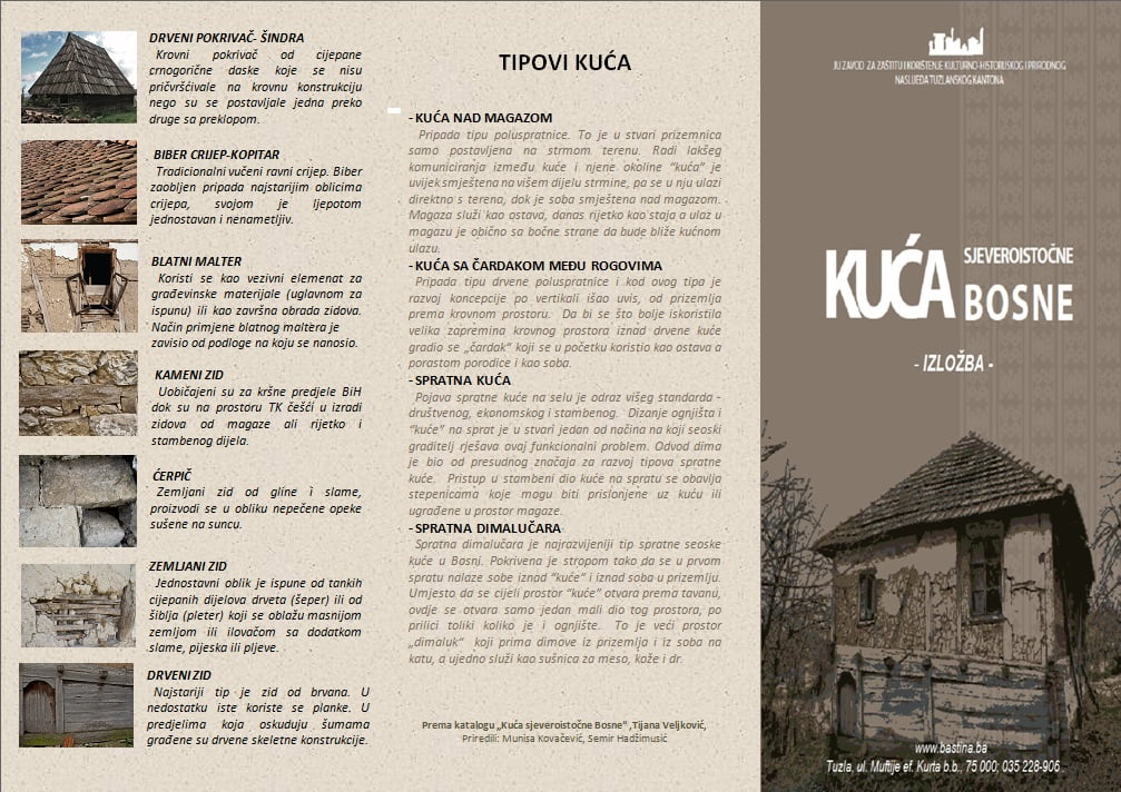 AFIŠA KUĆA SJEVEROISTOČNE BOSNE 1 za biblioteku