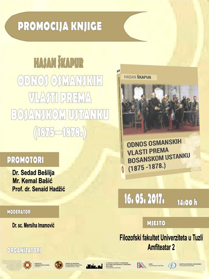 PLAKAT KONAČNI HASAN &Scaron;KAPUR PROMOCIJA KNJIGE