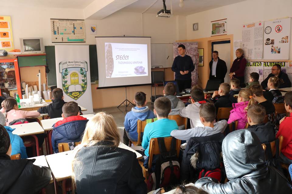 Prezentacija projekta „Stećci Tuzlanskog kantona“ održana u OŠ „Musa