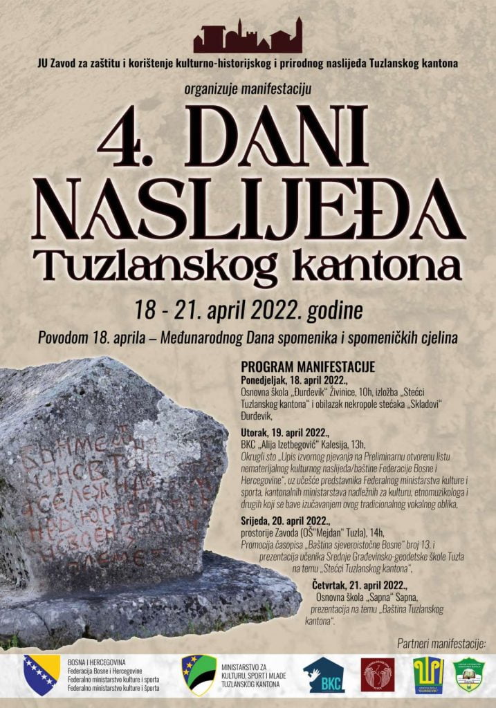 Najava događaja: Dani naslijeđa Tuzlanskog kantona