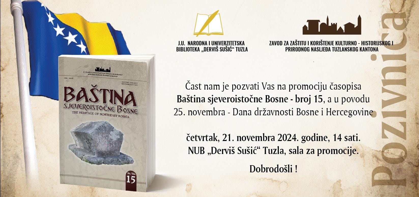 Promocija novog broja (15) časopisa Baština sjeveroistočne Bosne