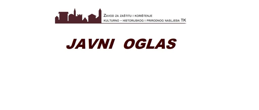 Javni oglas za prijem radnika na neodređeno vrijeme